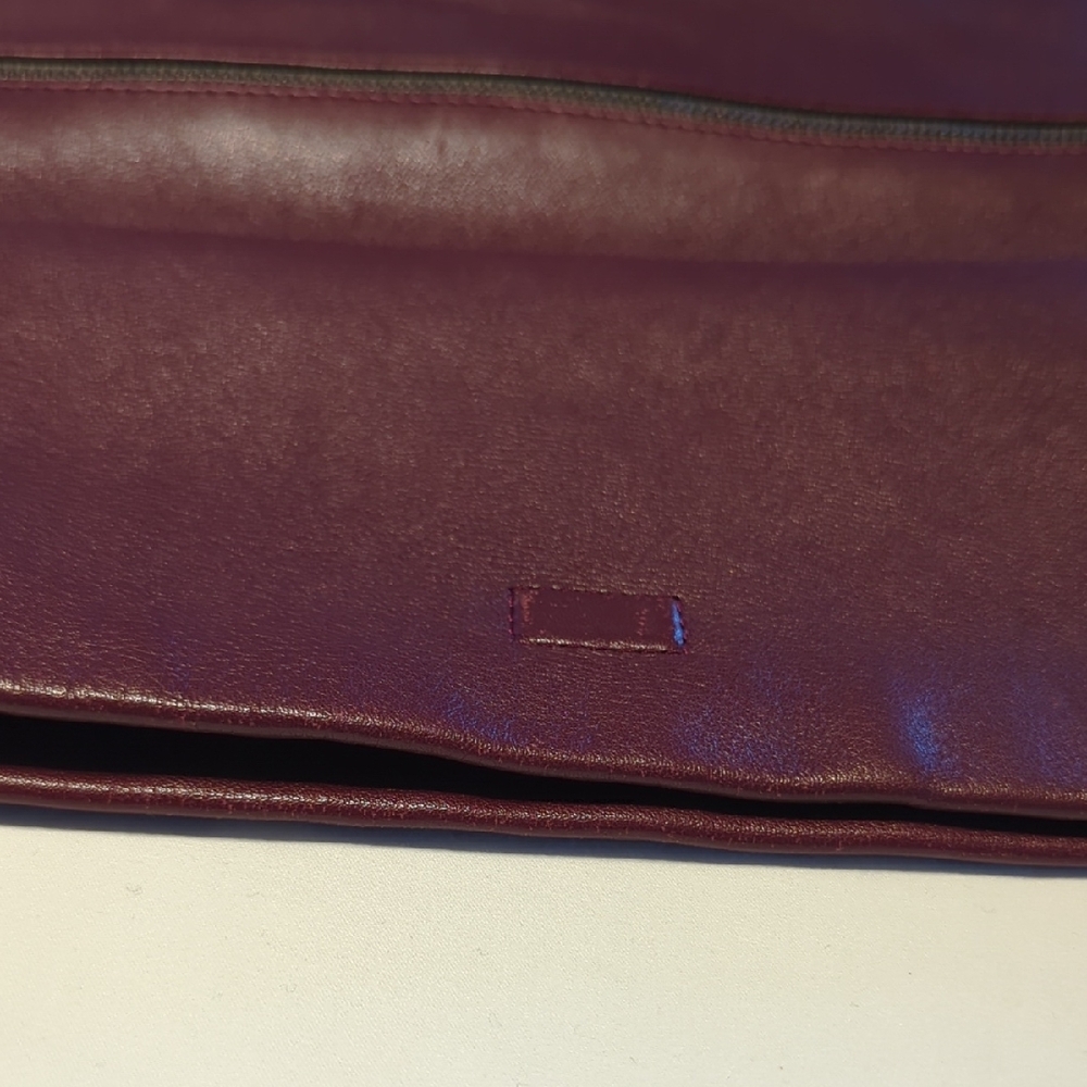 Skagen Burgundy Fold-Over Crossbody Bag - Picture 13 of 16